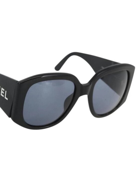 CHANEL Sunglasses plastic Black CC Auth ka3619 main image 12